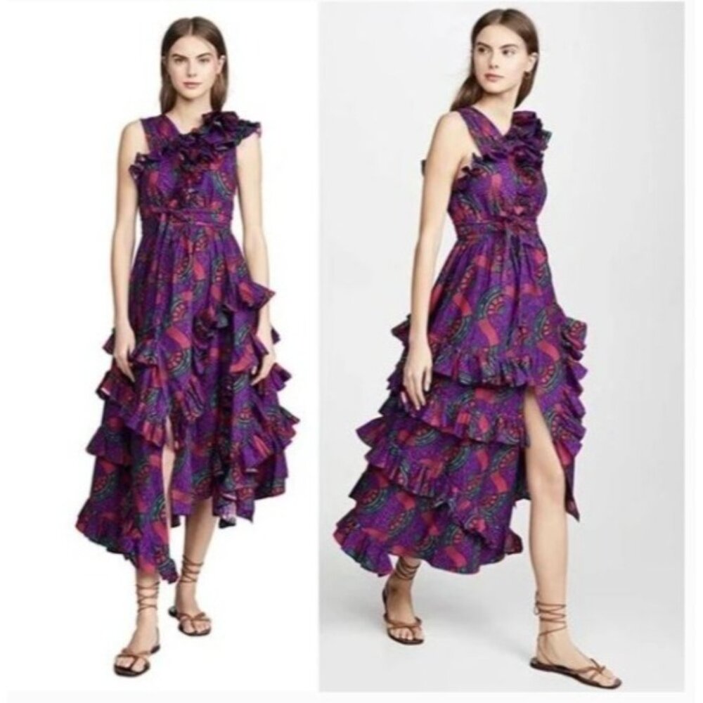 Ulla Johnson Purple Asymmetrical Dress